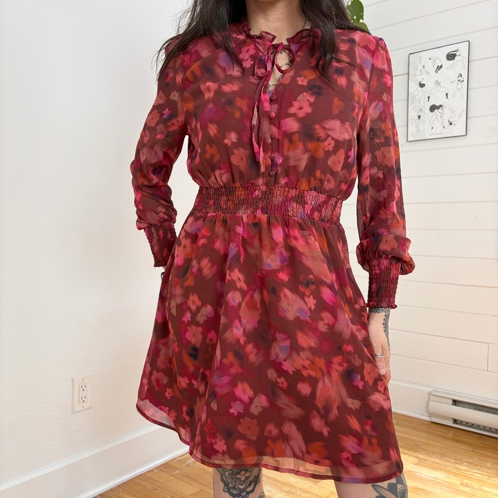 BB Dakota floral chiffon dress